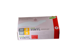 Glove - vinyl - tranparent - powder-free/100 - S