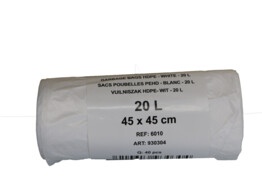 40 PEHD sac poubelle 20l star s. blanc