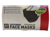 masque noir Type IIR /50      45 disp/carton     