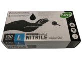 gants nitril noir non poudres/100 L 4.5 g