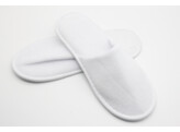 slippers 1 pair white poly terry