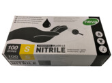 gants nitril noir non poudres/100 S 4.5 gr