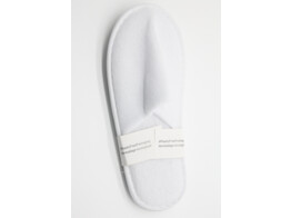 slippers 1 paire blanc eponge poly