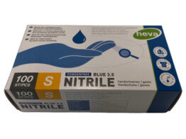 gants nitril bleu 3 5 gr non poudres/100 S