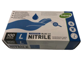 gants nitril bleu 3 5 gr non poudres/100 L
