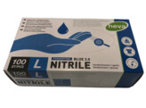 gants nitril bleu 3 5 gr non poudres/100 L