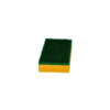 Abrasive yellow prof. sponge  PE    green fibre  15x8x3cm - 10pcs