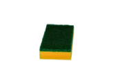 Abrasive yellow prof. sponge  PE    green fibre  15x8x3cm - 10pcs