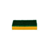Abrasive yellow prof. sponge  PE    green fibre  15x8x3cm - 10pcs