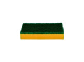 Abrasive yellow prof. sponge  PE    green fibre  15x8x3cm - 10pcs
