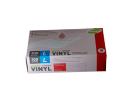 gants vinyl transparent poudres/100 L