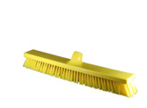 Balai poussoir - 50cm - dur - jaune