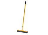 Brosse caoutchouc jaune   manche telescopique