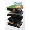 Matten stand - metaal - 4 schappen