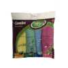 Set de 4 lavettes microfibres combo - 35x35cm