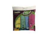 Set de 4 lavettes microfibres combo - 35x35cm