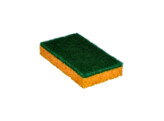 Eponge vegetale abrasif vert gm - 14x8x2 5cm - par 10pcs