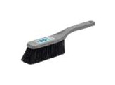 Balayette grise PP avec manche - 29cm crin mix