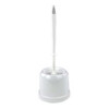 Round toilet brush   white plastic holder