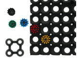 Brush for ring mats - blue