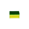 Abrasive yellow prof. sponge  polyether    green fibre - 9x 6.5x4.5cm - per 10