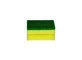 Abrasive yellow prof. sponge  polyether    green fibre - 9x 6.5x4.5cm - per 10