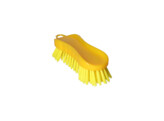 Brosse a main - violon souple - jaune