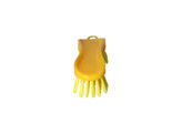 Brosse a main - violon souple - jaune