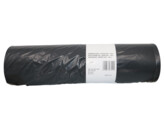 25 ldpe garbage bag heavy duty -50  on roll - 130l - black