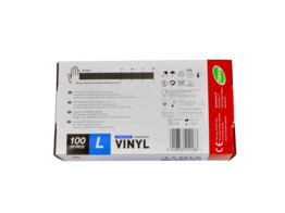 handsch. vinyl transparant poedervrij/100 L_ MD