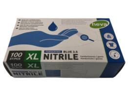 gants nitril bleu 3 5 gr non poudres/100 XL
