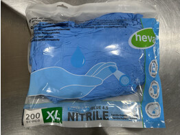 Handschoen - nitril - blauw - 4.5gr - poedervrij -200 S - polybag