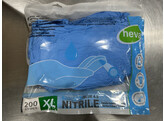 Handschoen - nitril - blauw - 4.5gr - poedervrij -200 S - polybag