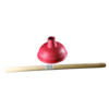Sink plunger - natural rubber - o 14 5 cm - red - wooden handle - not mounted