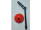 Ontstopper TPE O 11 cm - ROOD - ergonomische steel PP - niet gemonteerd