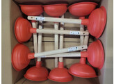 Deboucheur - TPE - o 14 5 cm - rouge - manche bois fsc- monte
