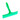 Squeegee - monoblade   pole - green - 30cm