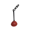 Ontstopper - TPE - O 14 5 cm - rood - ergonomische steel PP - gemonteerd