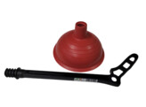 Ontstopper TPE O 14 5 cm - ROOD - ergonomische steel PP - niet gemonteerd