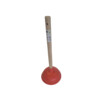 Deboucheur - TPE - o 14 5 cm - rouge - manche bois fsc- monte