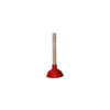 Deboucheur o 11 cm - rouge - manche bois fsc- monte