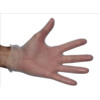 Handschoen - vinyl - transparant - gepoederd/100 XL  C636