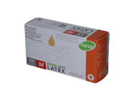 Handschoen - latex - gepoederd - 100 M