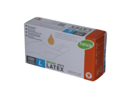 Handschoen - latex - gepoederd - 100 L