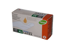 Handschoen - latex - poedervrij - 5.0g - MD - /100 - XL