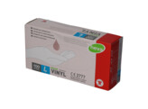 Handschoen - vinyl - transparant - gepoederd/100 L  C636