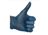 Glove - vinyl - blue - 100 L - C657