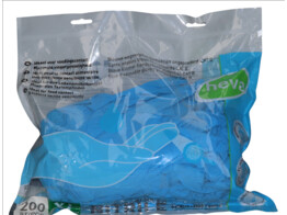 Handschoen - nitril - blauw - 4.5gr - poedervrij -200 XL - polybag