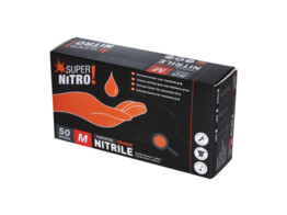Handschoenen nitril - SUPER NITRO  - 8.4g - Poedervrij/50 - L