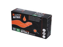 Handschoen - nitril - SUPER NITRO  - poedervrij - 50 XL